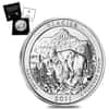 2011-P 5 oz Silver America the Beautiful ATB Montana Glacier Uncirculated Coin (w/Box & COA)