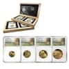 2016 1.85 oz South Africa Cheetah - Big Cats Series Proof Gold 4-Coin Set NGC PF 70 (w/Box & COA)