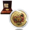2019 150 gram Chinese Colorized Gold Lunar Year of the Pig 2000 Yuan (w/Box & COA)