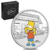 2019 1 oz Tuvalu Proof Bart Simpson Silver Coin .9999 Fine Silver (Colorized) 