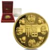 1.2057 oz Chow Tai Fook Good Luck Gold Medal .9999 Fine (w/Box & COA)