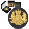 2020 Great Britain 1 oz Silver Royal Arms Coin Black Ruthenium 24K Gold Edition (w/Box & COA)