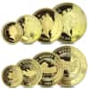 1986 1.85 oz Australian Nugget Proof Gold 4-Coin Set (w/Box & COA)