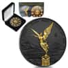 2019 1 oz Mexican Silver Libertad Coin .999 Fine Black Ruthenium 24K Gold Edition (w/Box & COA)
