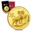 2015 $150 Canadian Year of the Sheep Proof Gold Coin AGW .2855 oz (w/Box & COA)