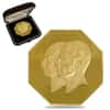 1976 (SH 1355) 40 gram Pahlavi Golden Jubilee 50th Anniv Proof Gold Octagonal Medal (w/Box)