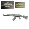 2024 2 oz Chad History's Greatest Firearms Antiqued Assault Rifle Shaped Silver Coin .999 Fine