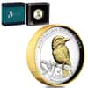 2021 2 oz Proof Silver Australian Kookaburra High Relief Gilded Coin Perth Mint .9999 Fine (w/Box & COA)