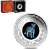 2022 1 oz Proof Silver Lunar Year of the Tiger Opal Coin Australian Perth Mint (w/Box & COA)