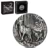 2022 2 oz Antiqued Silver Lunar Year of The Tiger Australian Perth Mint (w/Box & COA)