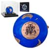 2022 3 oz Silver Rose Gold Plating Blue Marble Endangered - Meteorite Spherical Coin Barbados .999 Fine (w/Box & COA)