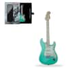 2022 1 oz Silver Fender Stratocaster Surf Green Guitar Shaped Coin Solomon Islands .9999 Fine (w/Box)