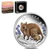 2022 1 oz Proof Colorized Silver Australian Quokka Perth Mint .9999 Fine (w/Box & COA)