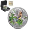 2022 Canada 1 oz Proof Silver Colorful Birds - Cedar Waxwing Coin .9999 Fine (w/Box & COA)
