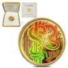 2001 Canada 1/3 oz Gold Lunar Year of the Snake Hologram Coin (w/Box & COA)