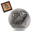 2021 1 oz Silver Athena's Owl Tetradrachm - Numismatic Icons Coin Cook Islands .999 Fine (w/Box & COA)