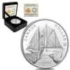 2021 Canada 3/4 oz Proof Silver Dollar 100th Anniv of Bluenose .9999 Fine (w/Box & COA)