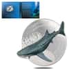 2021 1 oz Colorized Silver Whale Shark Solomon Islands $2 Coin .9999 Fine (w/Box & COA)