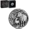 2021 2 oz Antiqued Silver Lunar Year of The Ox Australian Perth Mint (w/Box & COA)