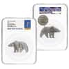 2021 Chad 1 oz Silver Bear Shaped Coin Serial #3 NGC MS 70 FDOI Antiqued High Relief