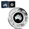 2021 1 oz Proof Silver Great Southern Land Mother of Pearl Coin Australian Perth Mint (w/Box & COA)