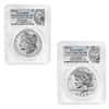 2023-S Morgan and Peace Silver Dollar Reverse Proof 2-Coin Set PCGS PF 70 FS (Morgan/Peace Label)