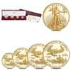 2021-W 1.85 oz Proof Gold American Eagle 4-Coin Set (w/Box & COA)