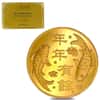 1.2057 oz Luk Fook 1 Tael Koi Fish Gold Round .9999 Fine (In Cap)