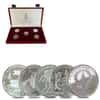 1980 2.5 oz Russia Moscow Olympics Proof Platinum 5-Coin Set (w/Box)