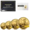 1.85 oz Gold Britannia 4-Coin Proof Set (Random Year, w/Box & COA)