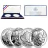 2001 P/D 1.548 oz Silver American Buffalo 2-Coin Set (w/Box & COA)