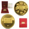 1.2057 oz Chow Tai Fook Good Luck Gold Medal .9999 Fine (w/Box & COA)