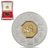 2000 Canada 1 oz Gilded Lunar Year of the Dragon Silver Coin