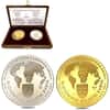 2002 Slovakia Gold/Silver Ice Hockey World Championship 2-Medal Set