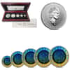 2003 1.9 oz Hologram Canadian Silver Maple Leaf 5-Coin Set (w/Box & COA)