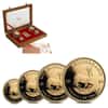 2007 South Africa 1.85 oz Proof Gold Krugerrand 40th Ann. 4-Coin Set