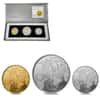 2011 Israel Gold/Silver Elijah in the Whirlwind - Biblical Art 3-Coin Set (w/Box & COA)