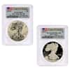 2012-S 1 oz Proof Silver American Eagle 2-Coin Set PCGS PF 70 FS