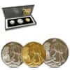 2013 Israel Gold/Silver David Playing for Saul 3-Coin Set (w/Box & COA)