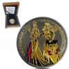 2019 1 oz Britannia & Germania The Allegories Ruthenium Gilded Silver Coin