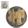 2019 1 oz Columbia & Germania The Allegories 5 Marks Ruthenium Silver Coin