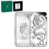 2019 1 oz Proof Silver Australian Dragon Coin Bar Perth Mint .9999 Fine (w/Box & COA)