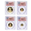 2021-W 1.85 oz Proof Gold American Eagle 4-Coin Set Type 1 PCGS PF 70 DCAM FDOI (Cleveland)