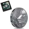 2021 2 oz Silver Mystic Wolf Coin Mongolia .999 Fine (w/Box & COA)