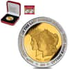 2021 BVI 1 oz Gilded Silver 100th Ann. Last Morgan & First Peace Dollar Coin