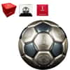 2022 3 oz Silver FIFA World Cup Qatar - Soccer Ball Spherical Coin Solomon Islands .999 Fine (w/Box & COA)