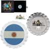 2022 Chad 6 gram World Landmarks - Argentina Bottle Cap Proof Silver Coin .999 Fine (w/Box)