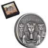 2022 Cook Islands 3 oz Silver Legacy of the Pharaohs Coin Antiqued .999 Fine (w/Box & COA)