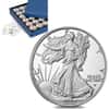 Bulk Pack of 40 - 2022-S 1 oz Proof Silver American Eagle In Cap (w/COA) - Box,Tray of 40