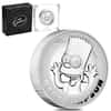 2022 Tuvalu 2 oz Proof Silver Bart Simpson High Relief Coin .9999 Fine (w/Box & COA)